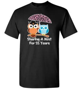 55 Years Wedding Anniversary Gifts Valentine's Day T-shirt