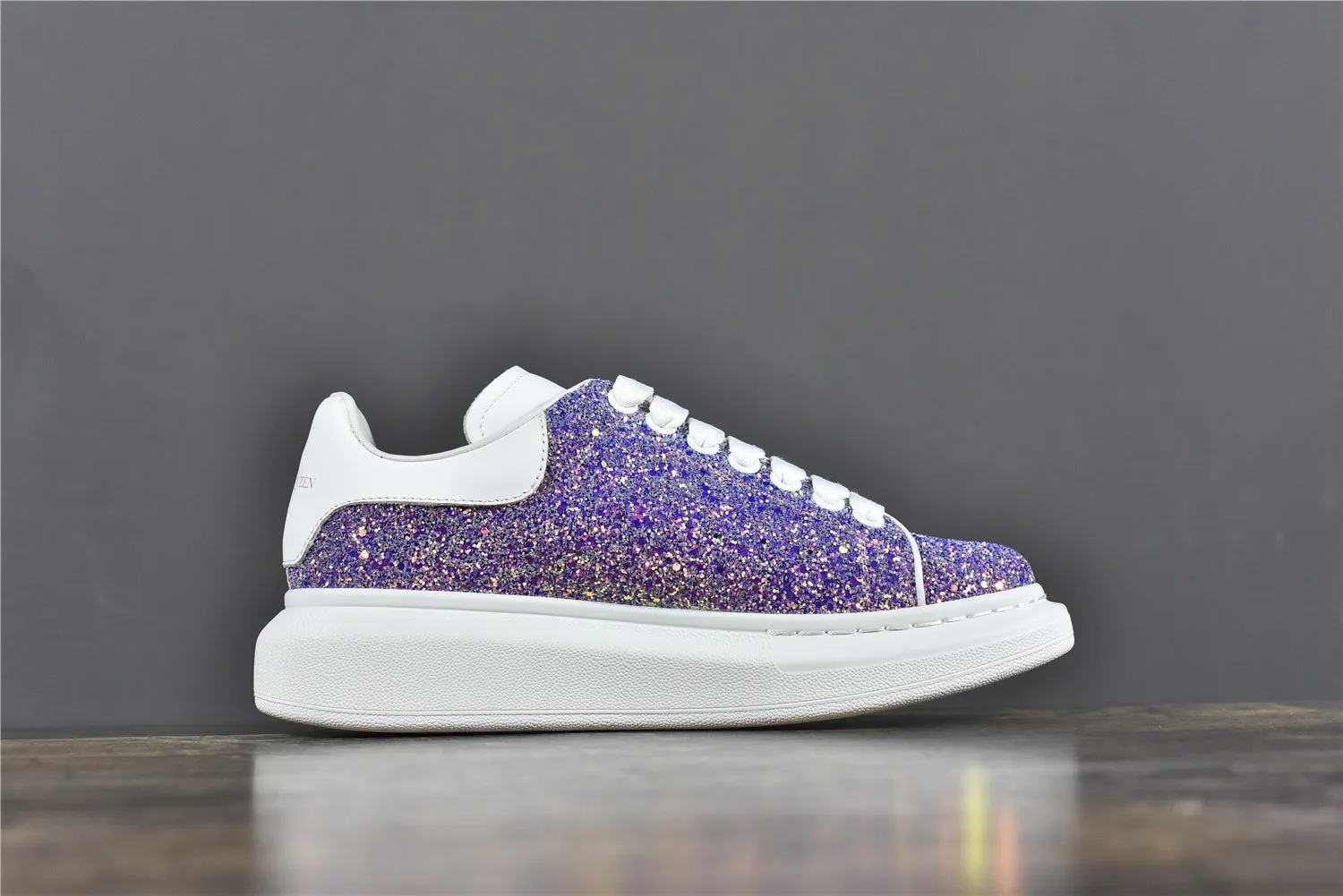 Alexander McQ Oversized Sneaker Purple Glitter