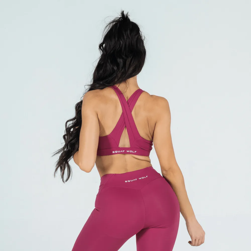 Athena Deep Fuchsia Look | Bra   Leggings