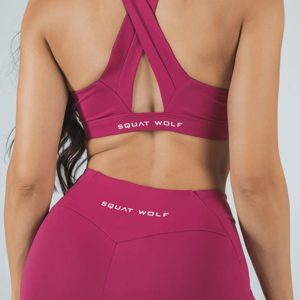 Athena Deep Fuchsia Look | Bra   Leggings