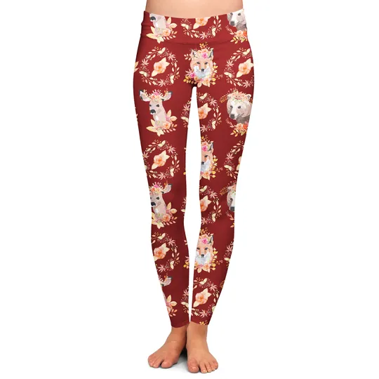 Autumn Animals Soft Leggings