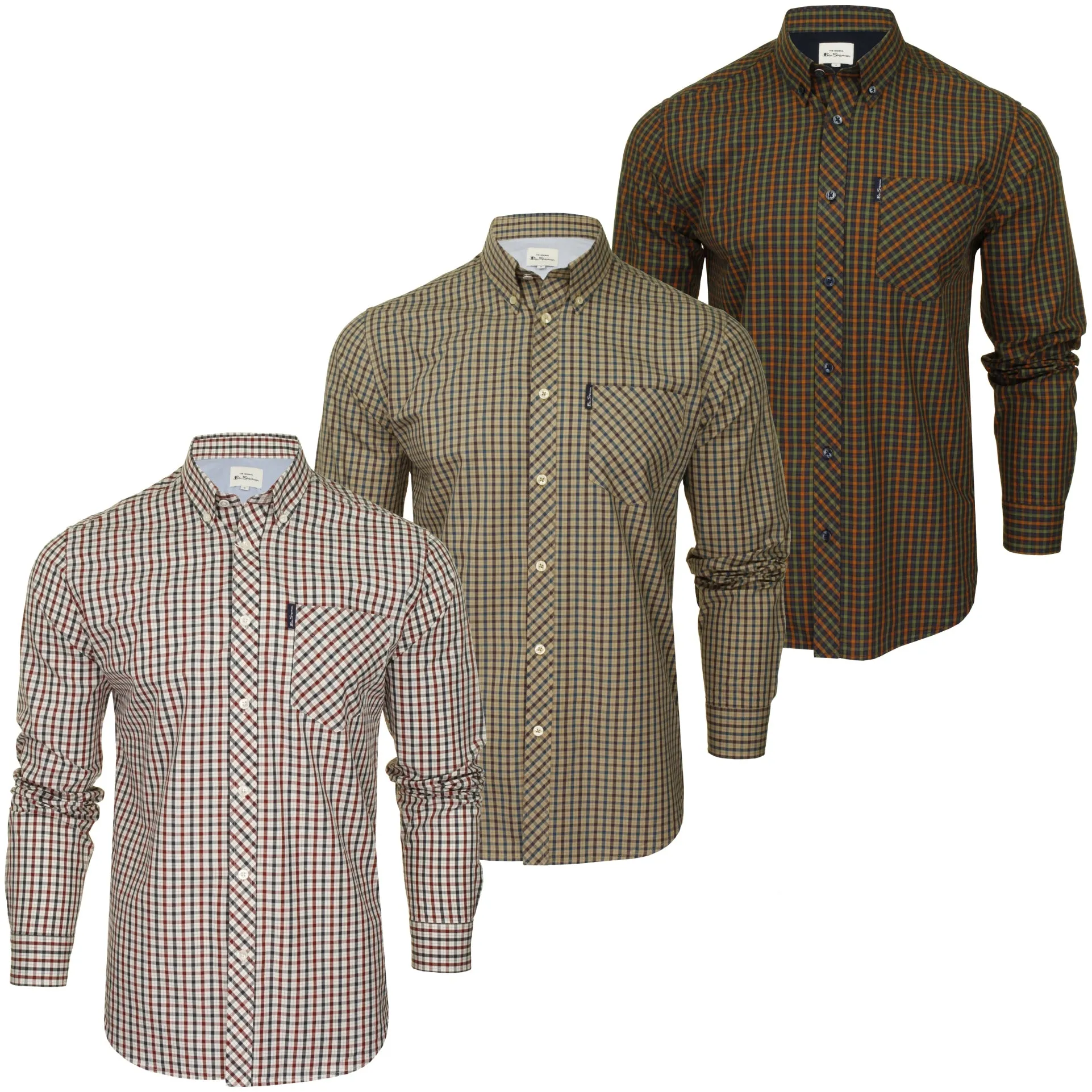 Ben Sherman Mens Shirt Long Sleeved 'Signature House Check'