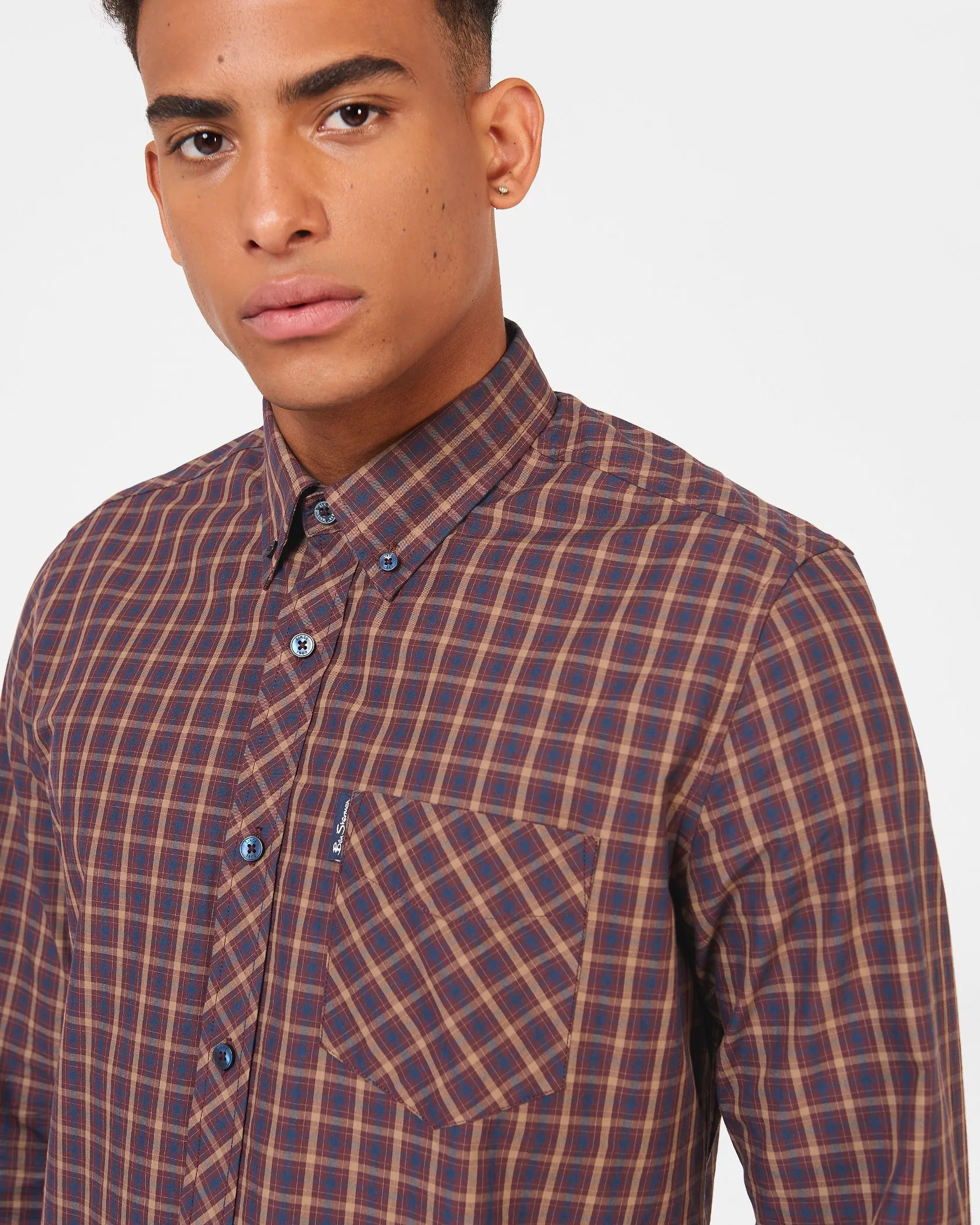 Ben Sherman Mens Shirt Long Sleeved 'Signature House Check'