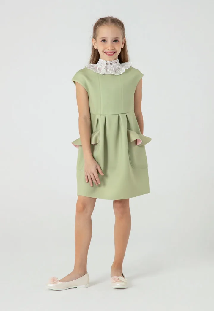 Boat Neck Cap Sleeve Neoprene Dress