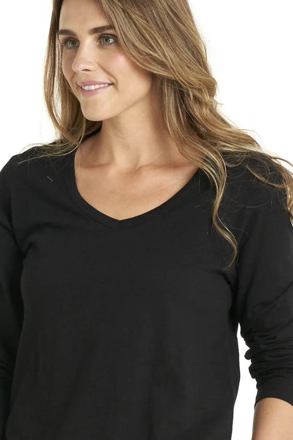 Bonnie LS Cotton Black Tee