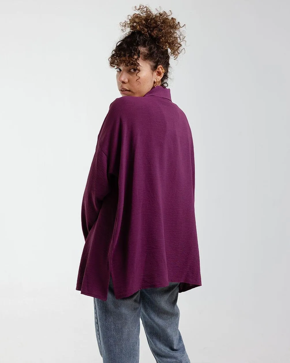 Burgundy Oversized Shirt