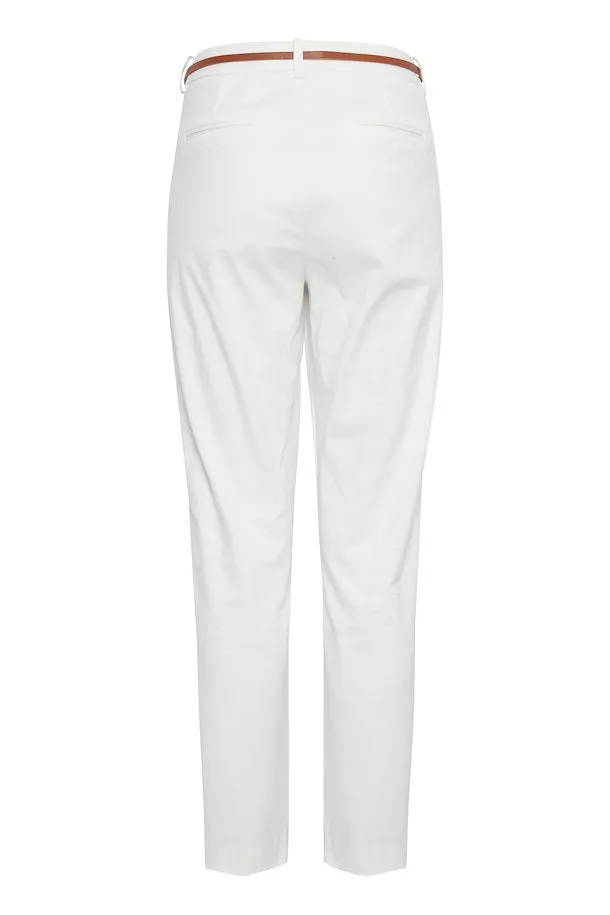 b.young Days Cigaret women's trousers 20803473 80115 white