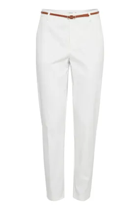 b.young Days Cigaret women's trousers 20803473 80115 white