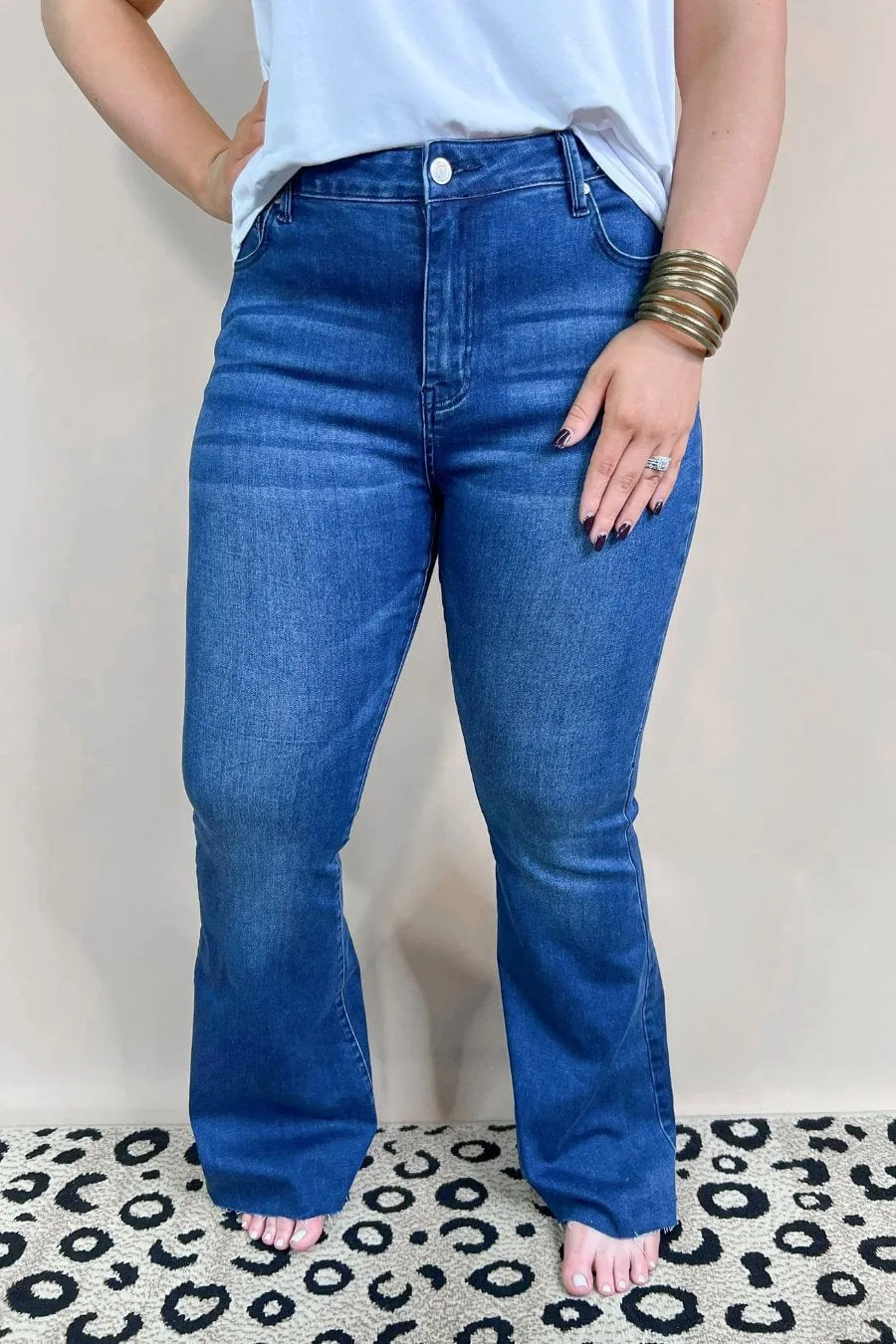 Chesney Mid Rise Flare Jeans