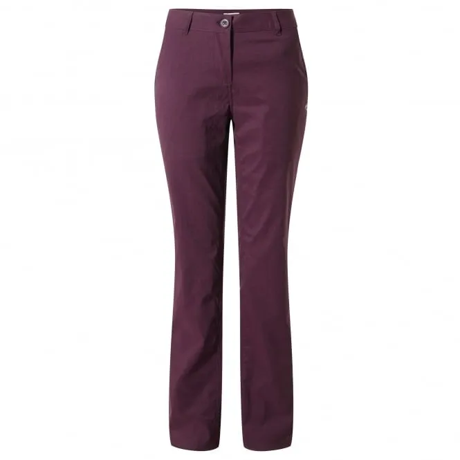 Craghoppers CWJ1072 Ladies Kiwi Pro Stretch Trousers Winterberry