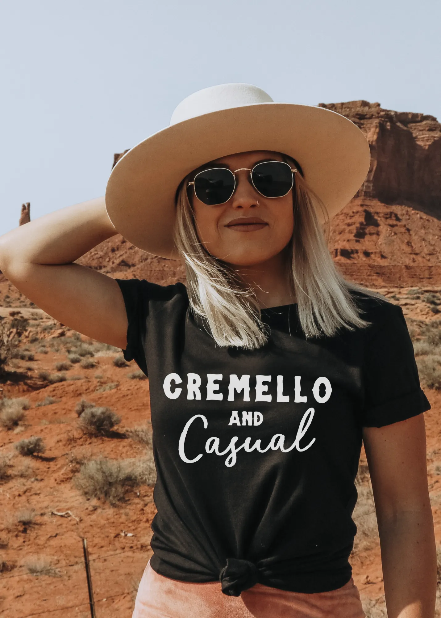 Cremello & Casual Short Sleeve Tee