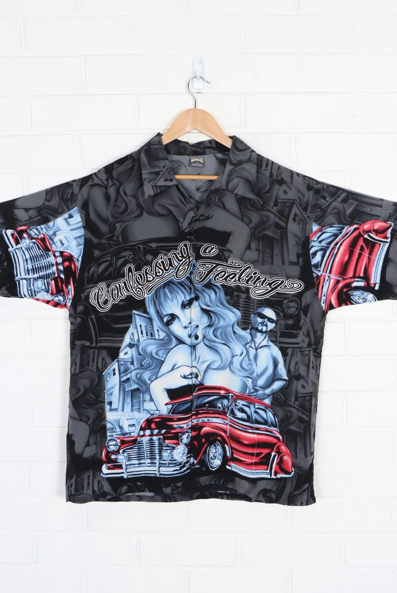 CRUIZIN LOW "Confessing A Feeling" All Over Short Sleeve Shirt (XL)