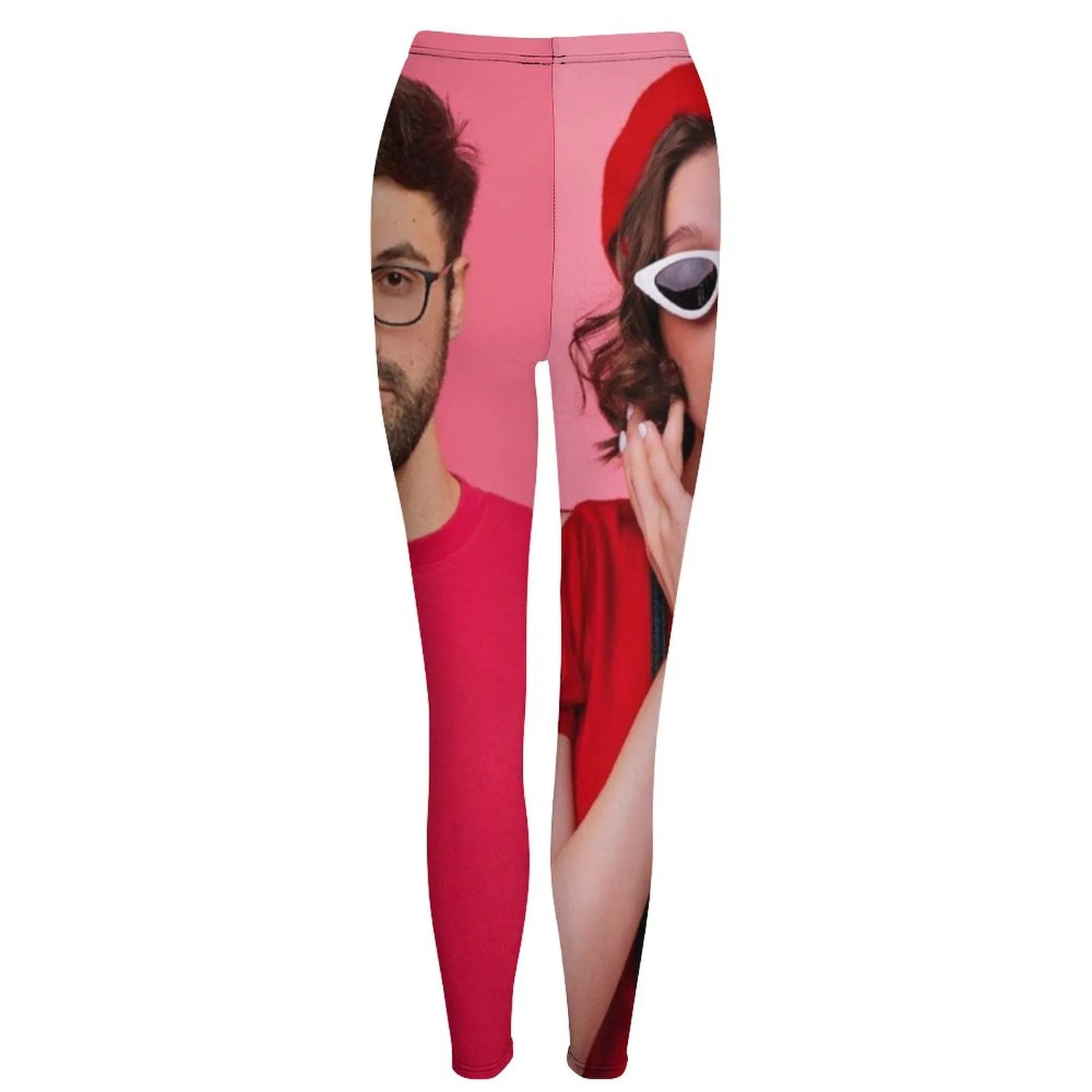 Custom Photo Couple Leggings Design Your Own Leggings