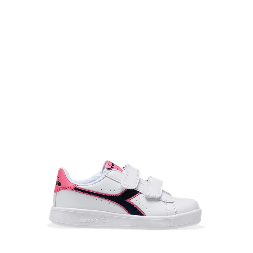 DIADORA SNEAKERS GAME P PS BIANCO-BLU-ROSA