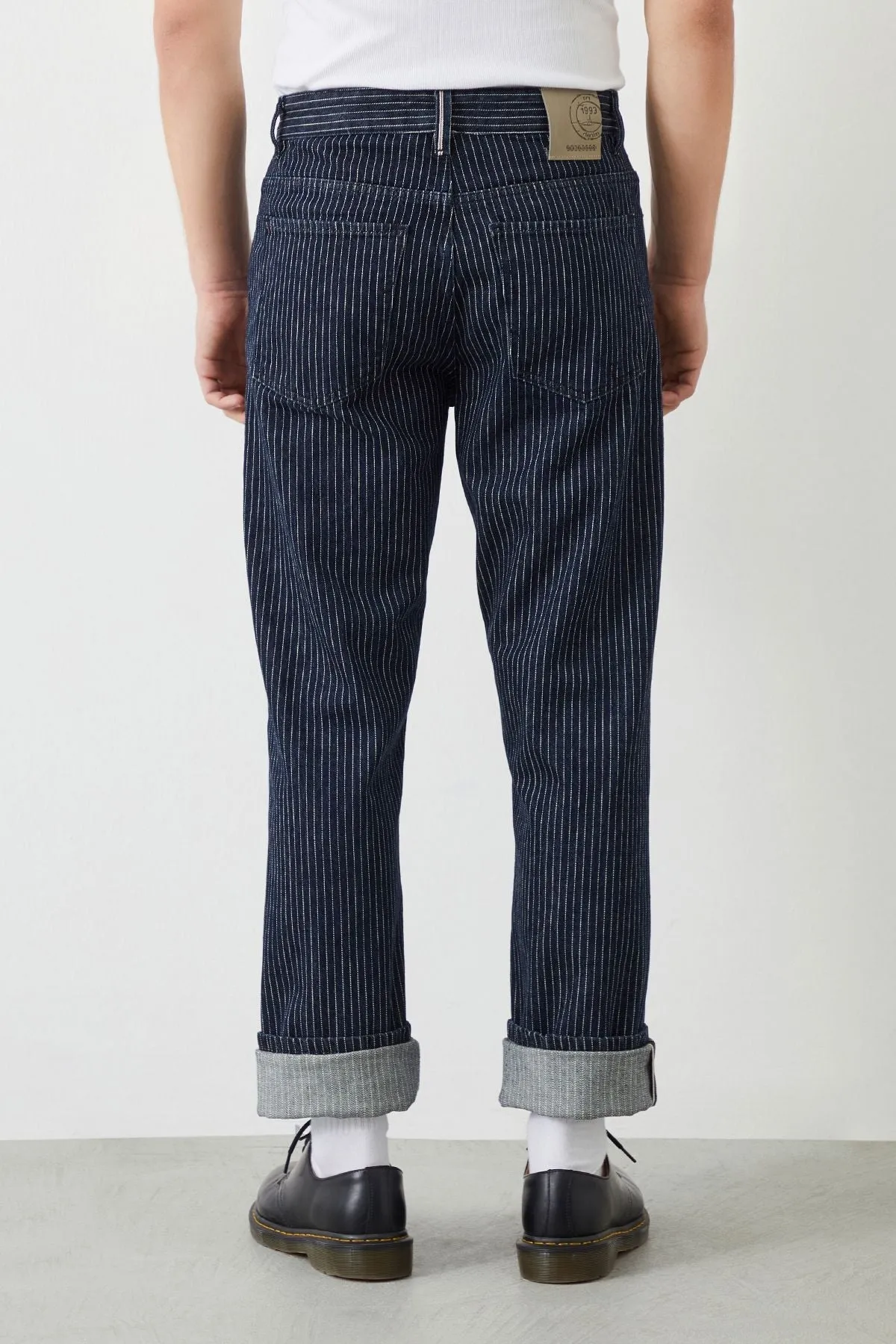 Drej Loose Fit Striped Selvedge Men's Jeans