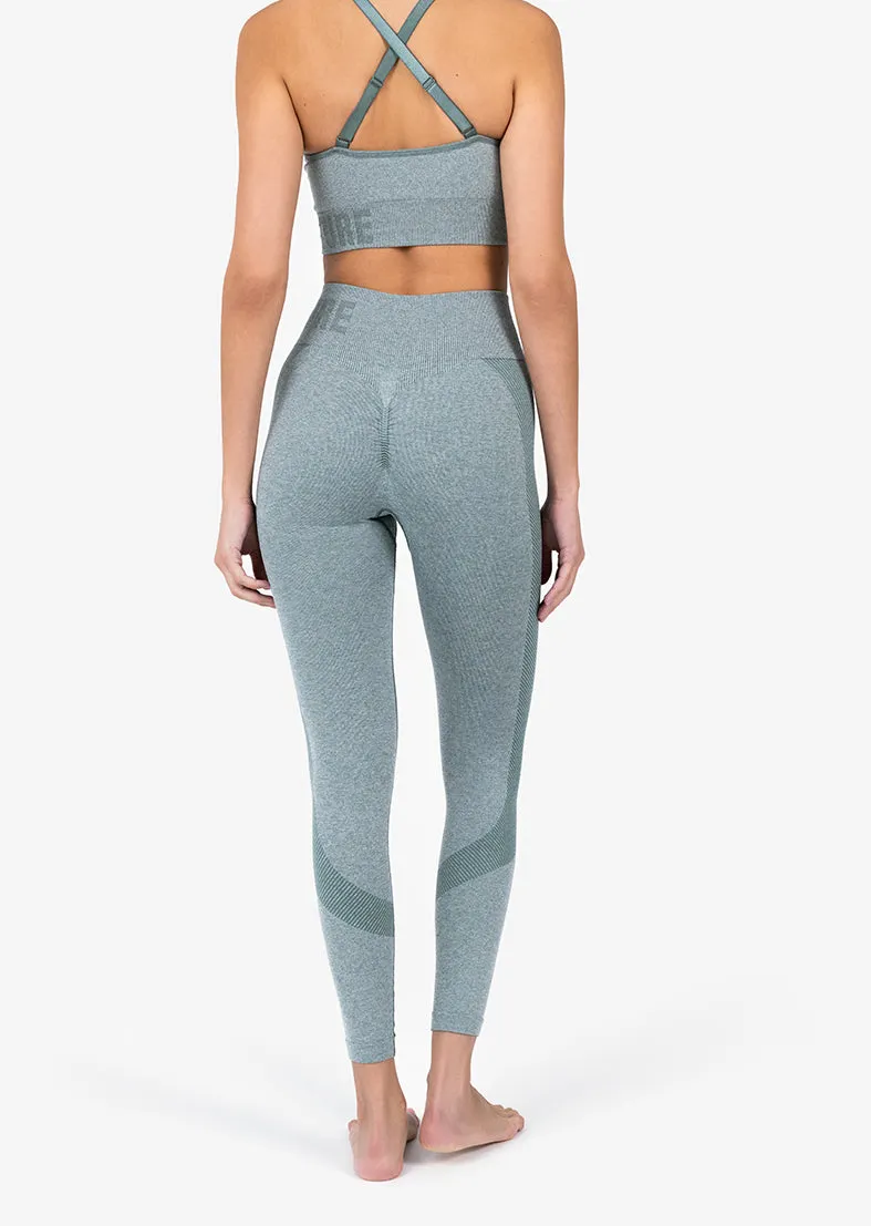 Elevate Seamless Leggings Green Marl