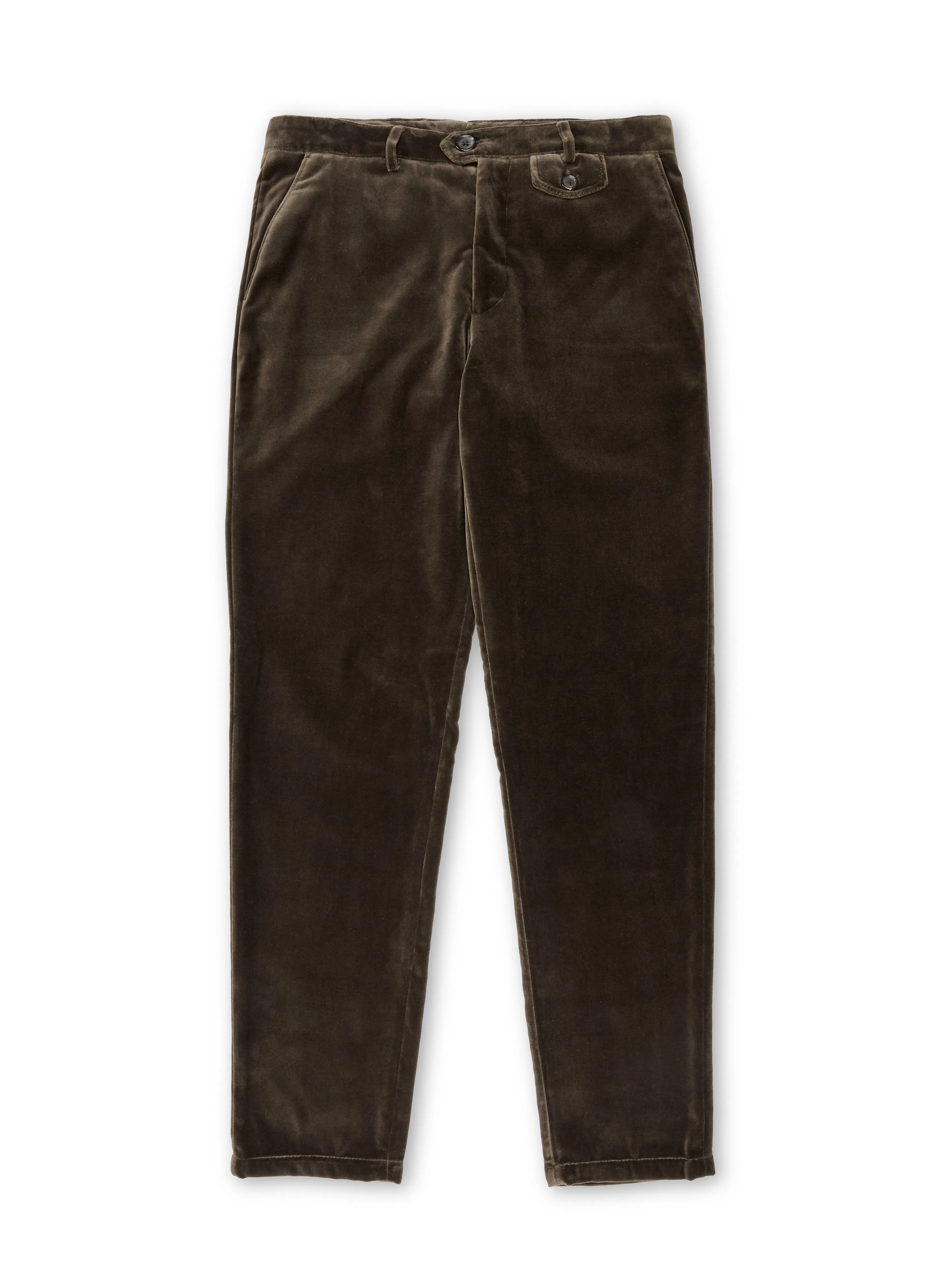 Fishtail Trousers Velvet Mole Grey