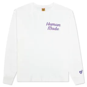 Flamingo L/S T-Shirt - White