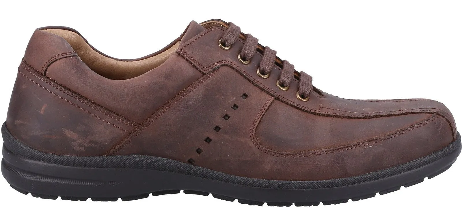 Fleet & Foster Bob Mens Leather Lace Up Casual Shoe