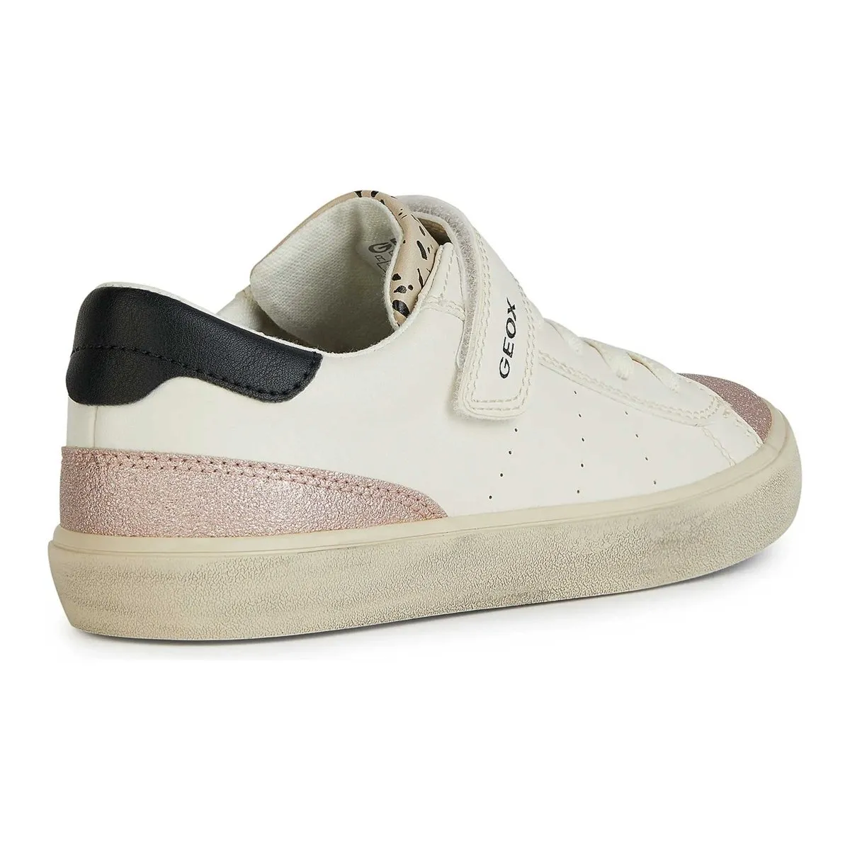 Geox Girl's Gisli Ivory/Rose (Sizes 26-34)