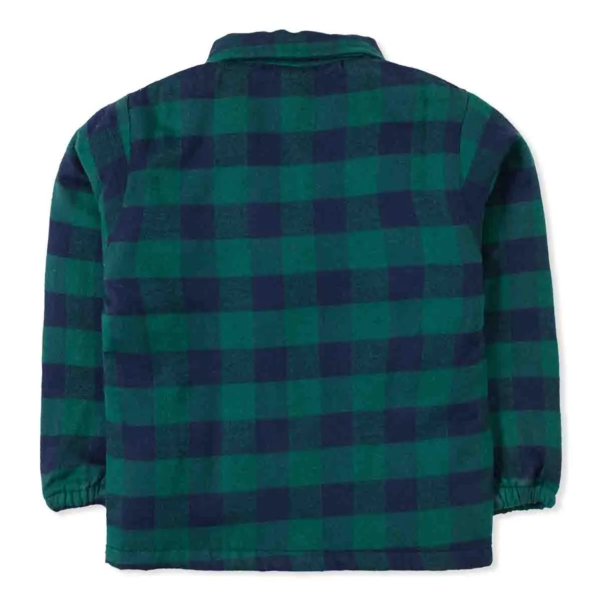 Green Quilted Casual Shirt