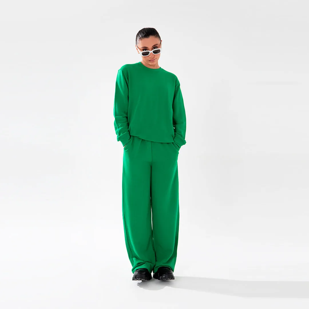 Green Wide Leg Trouser Unisex