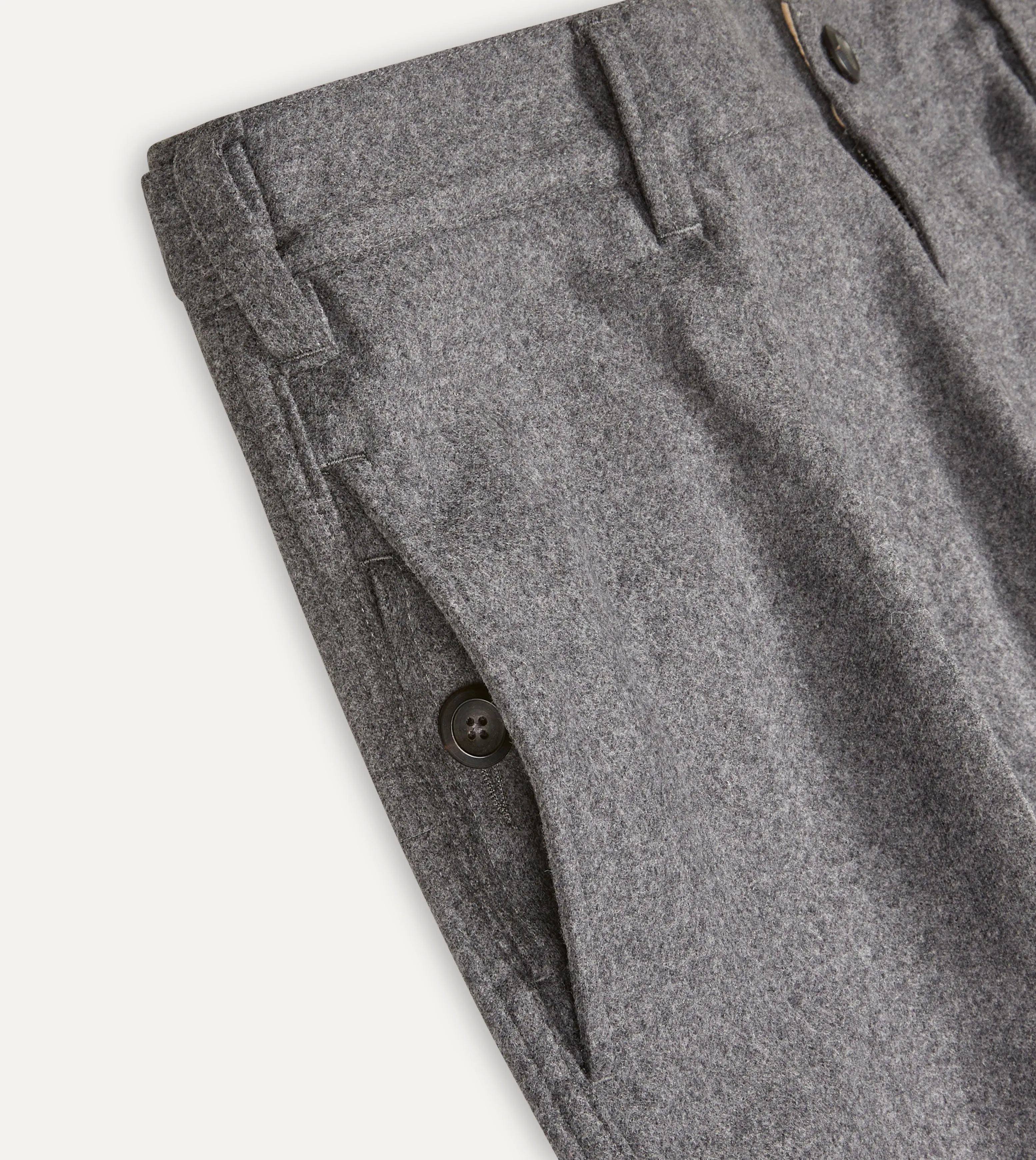 Grey Merino Wool Games Trouser