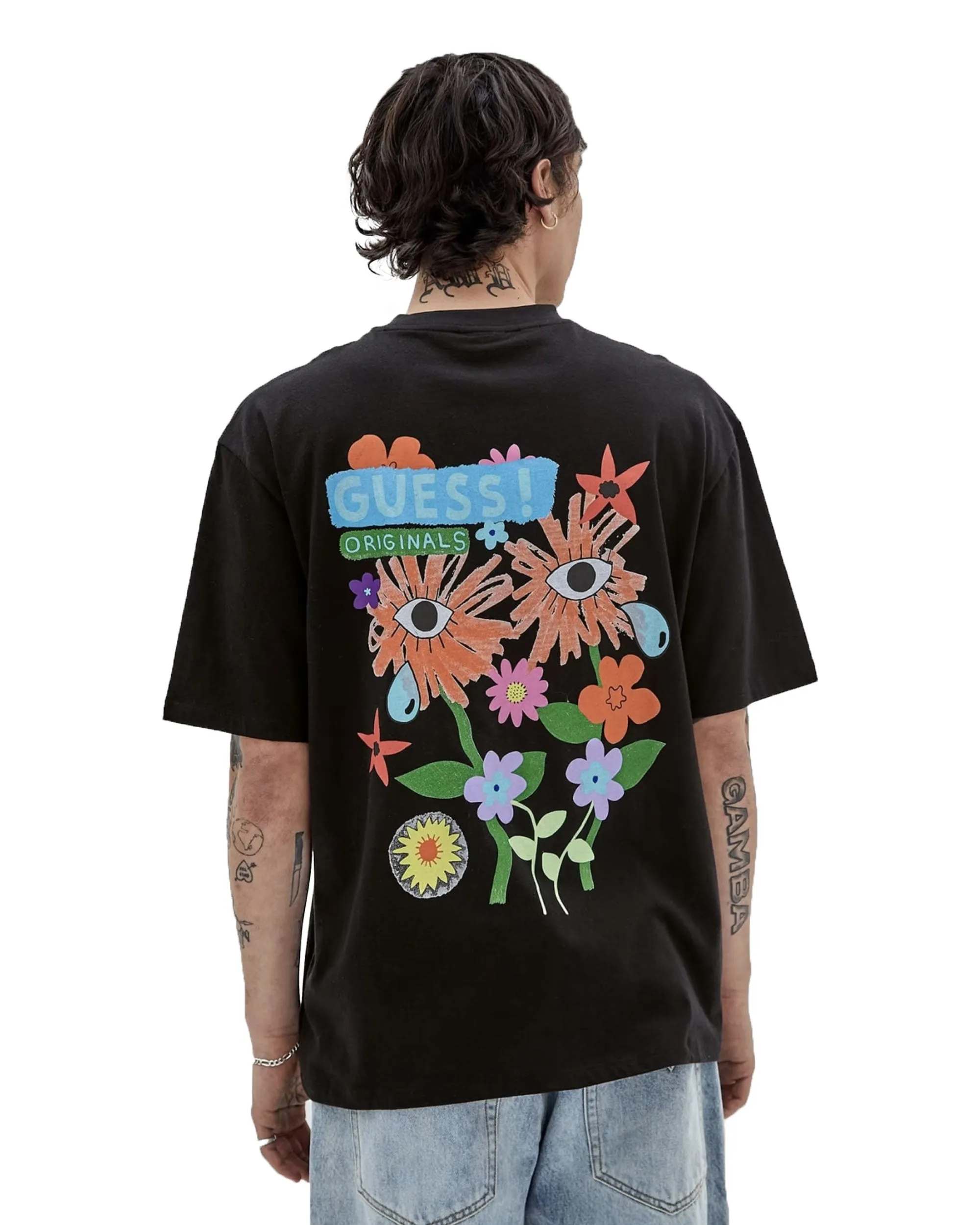 Guess Originals Earth Day Garden Tee Nero