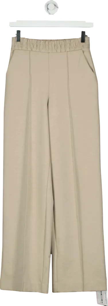 H&M Beige Pin Tuck Trousers UK XS