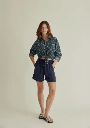 HOLLY Short - Cupro Dark Navy