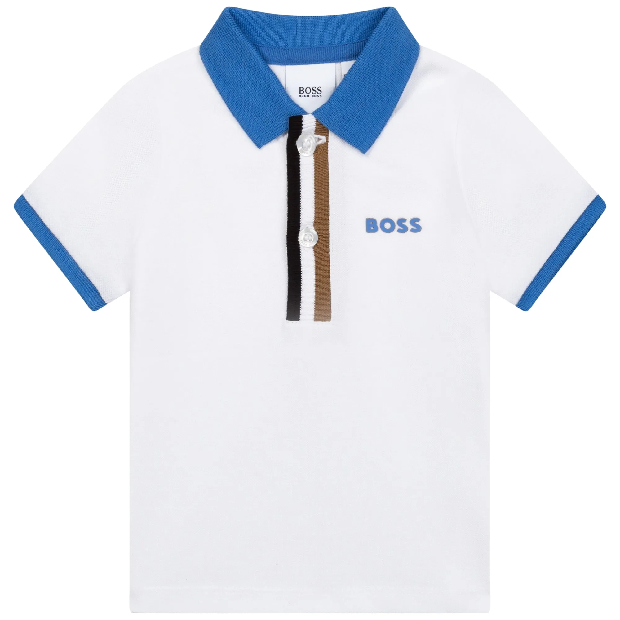 Hugo Boss Toddler Polo S/S Shirt_ White J05928-10B