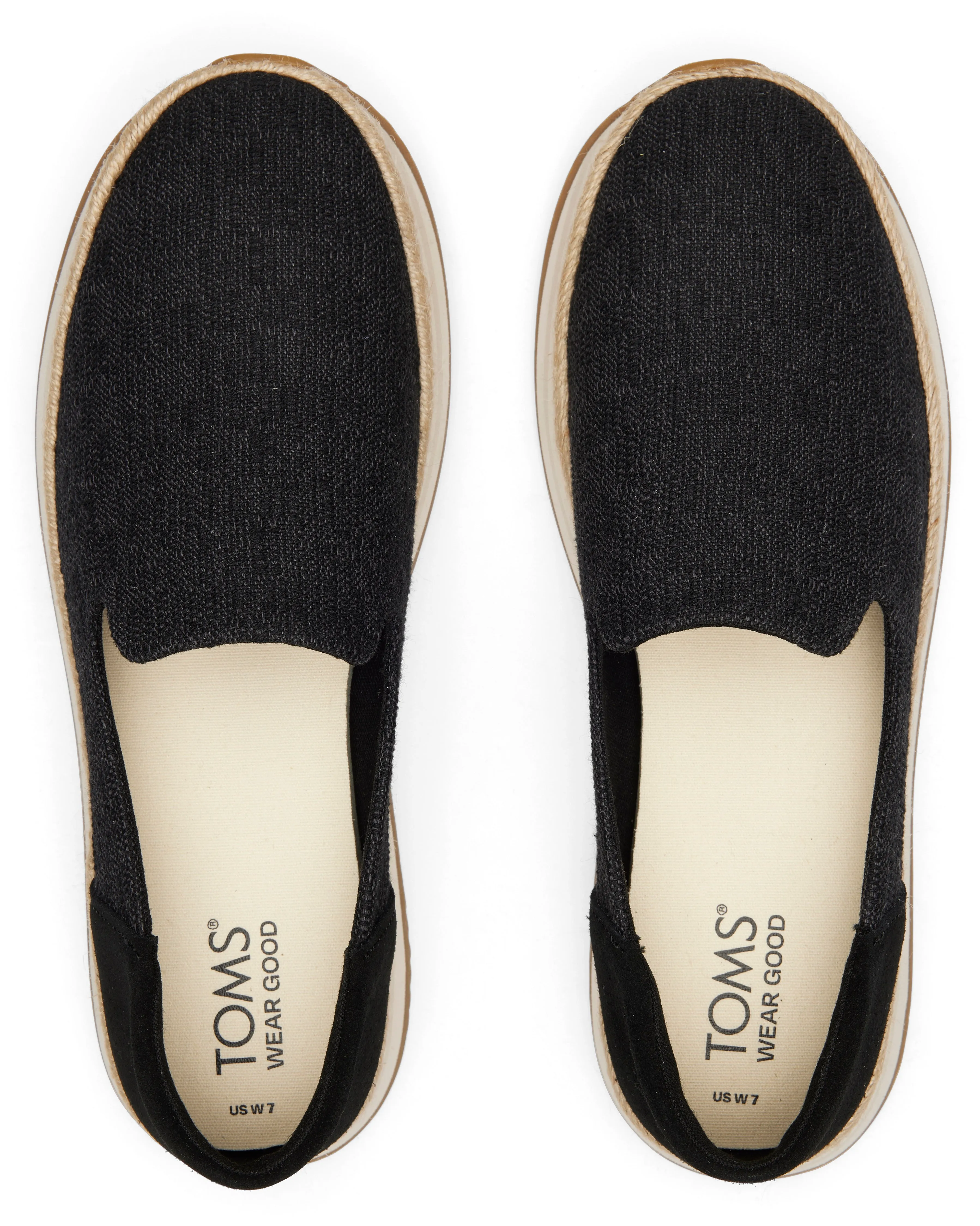 Jocelyn Espadrille Sneaker - Black Slub/Suede