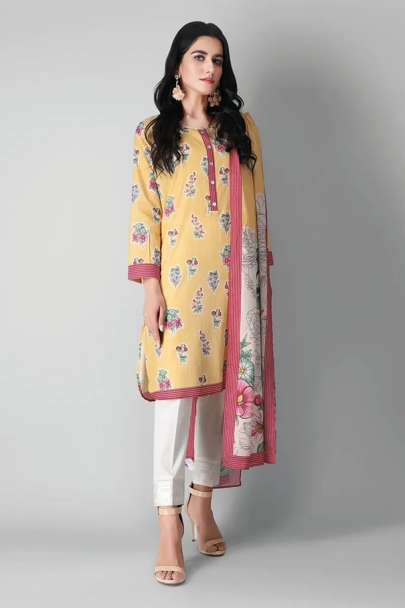 Khaadi Lawn 3 PC Suit KHA05