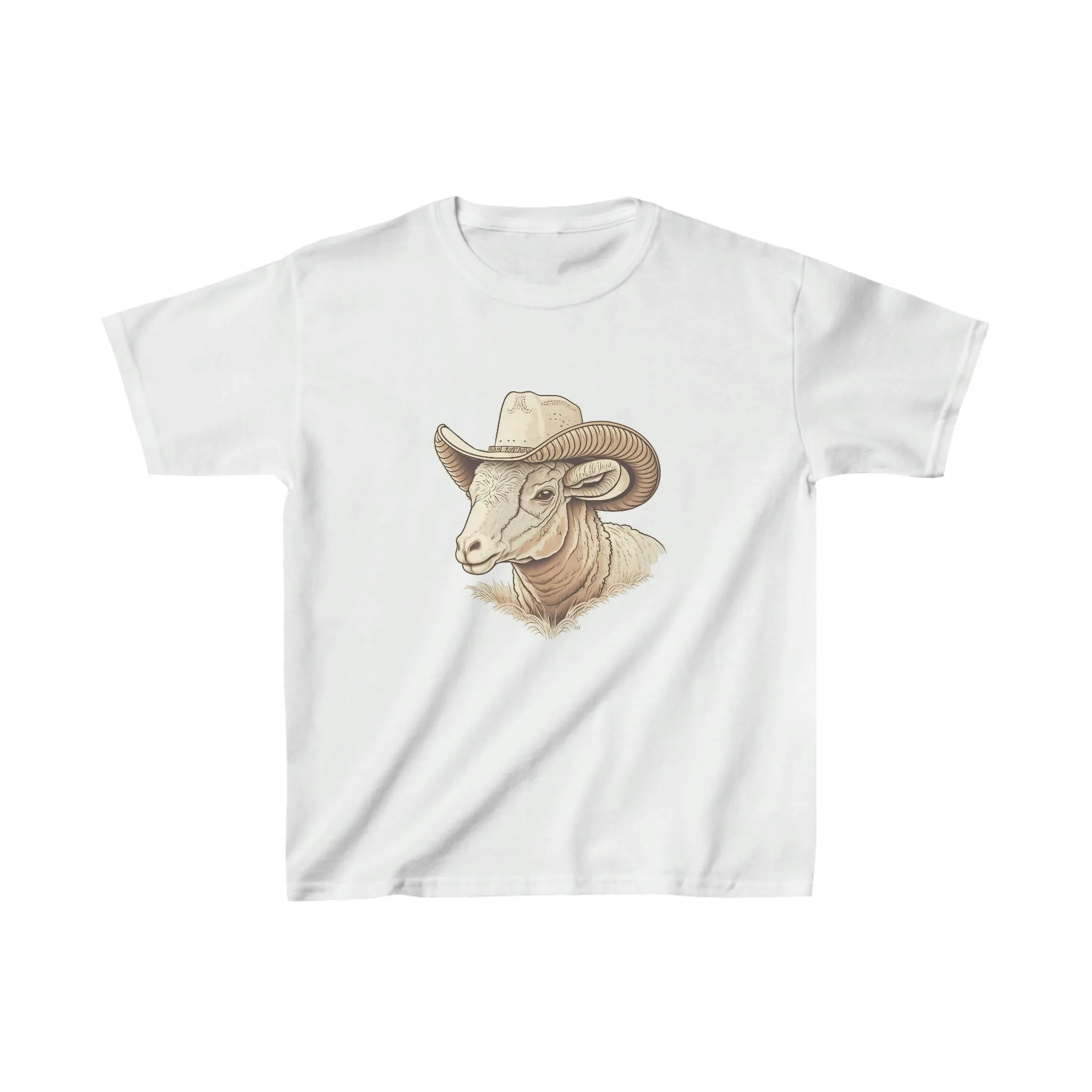 Kids ram cowboy crew neck t-shirt