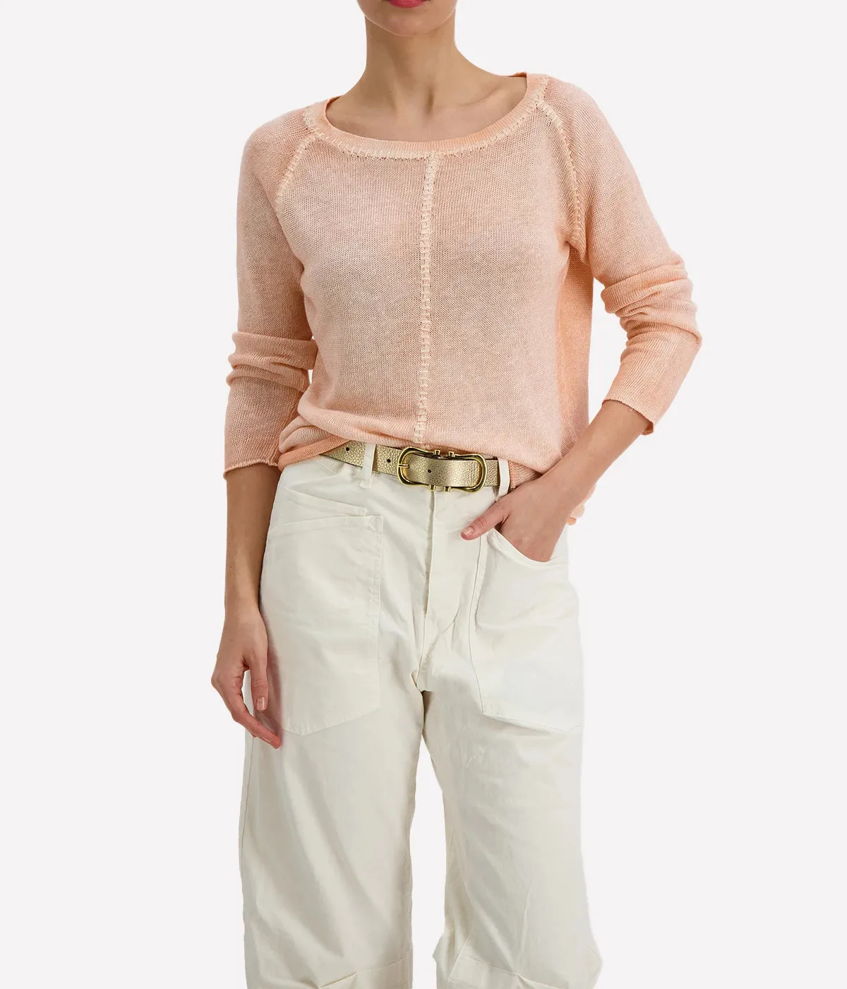 Maglia Pullover in Peach