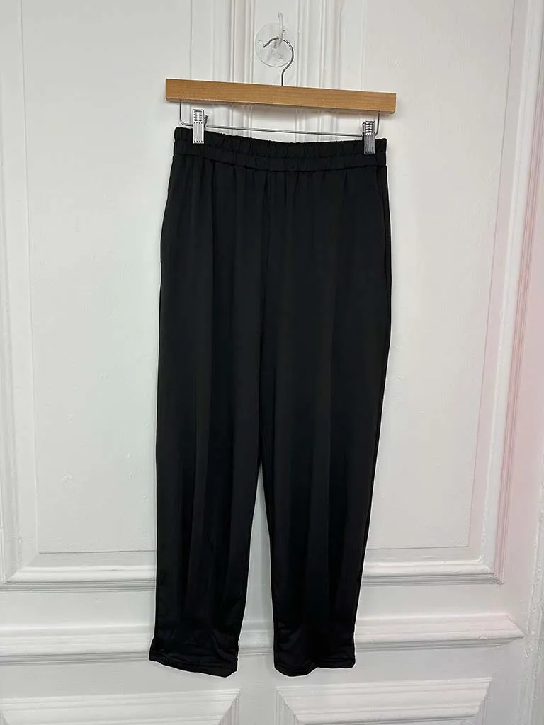 Malissa J Pleat Cuff Trousers - Black