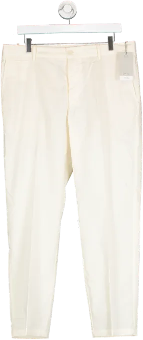 MANGO Cream Cotton Chino Trousers BNWT W34