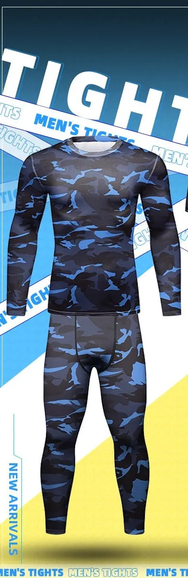 Men's Winter Camouflage Elite Long Sleeve Compression Set