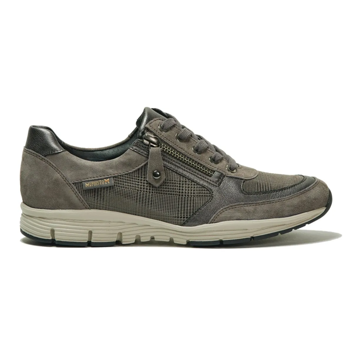 Mephisto Women's Ylona Dark Taupe/Gingham