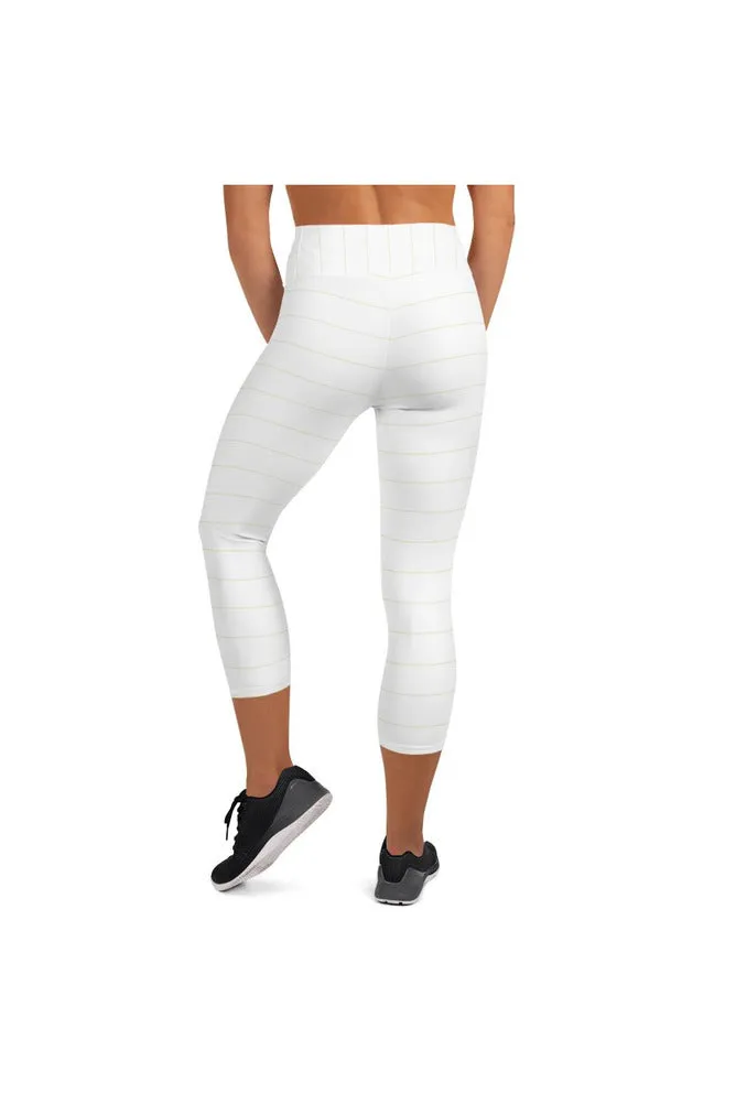 Micro Stripes Yoga Capri Leggings