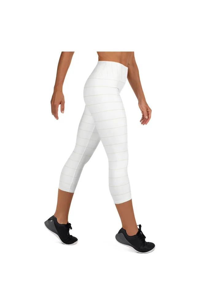 Micro Stripes Yoga Capri Leggings