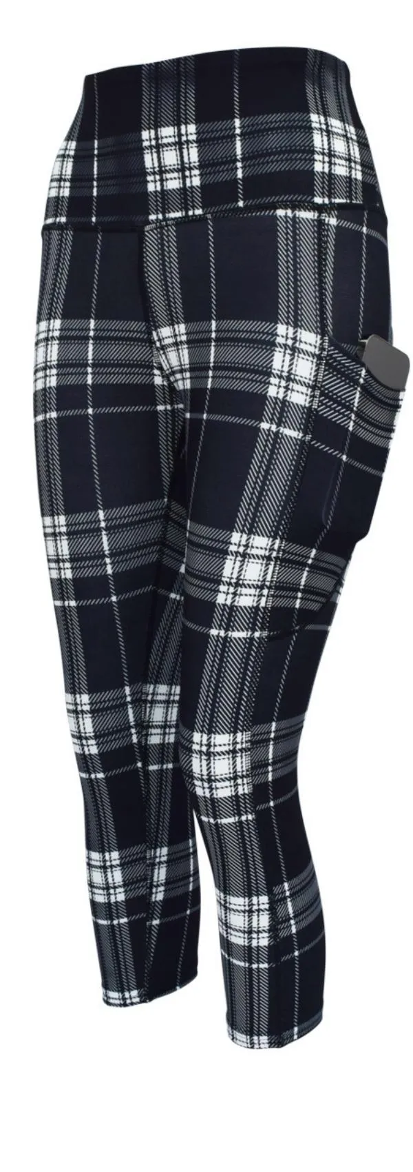 Monochrome Tartan   Pockets