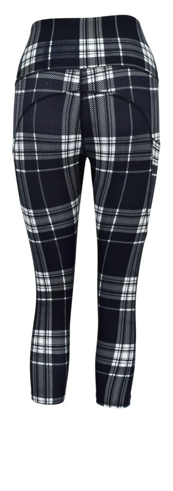 Monochrome Tartan   Pockets