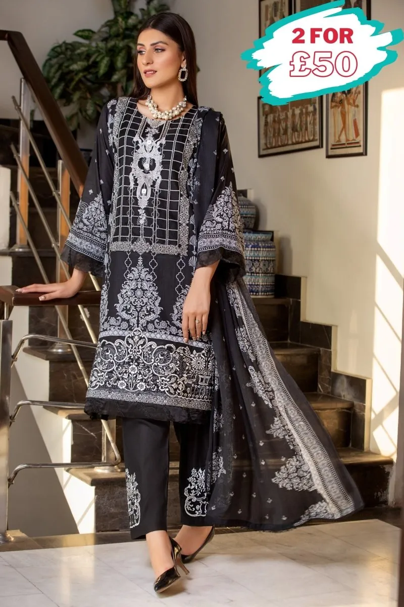 Munira Lawn 3 Piece Suit MUN495