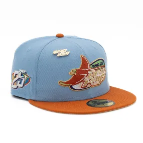 NEW ERA X FRESH RAGS 59FIFTY 1998 TAMPA BAY Devil RAYS 25 Seasons SIDE PATCH