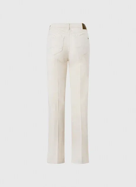 Pepe Jeans Women's flared corduroy trousers Willa Cord PL2115850 804 ivory 