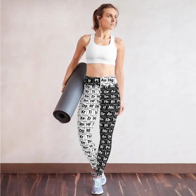 Periodic Table Two-Tone Yoga Leggings