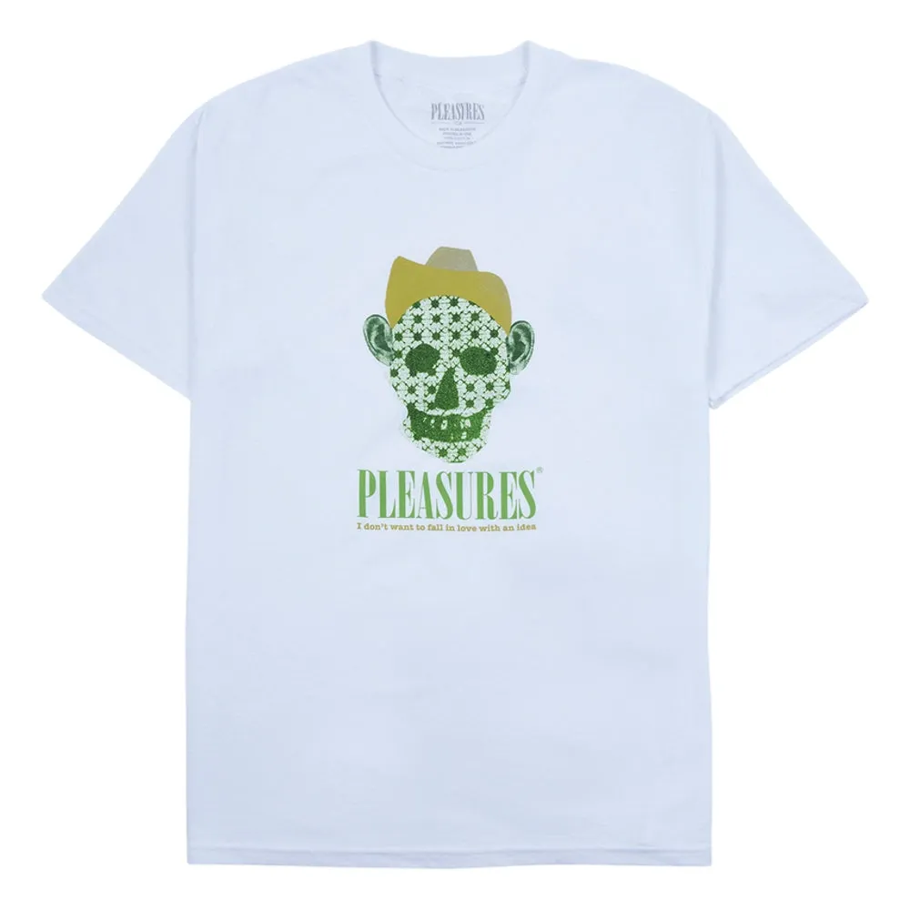 PLEASURES COWBOY T-SHIRT-WHITE