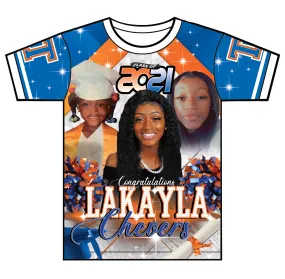 "Lakayla" Custom Designed Graduation 3D shirt