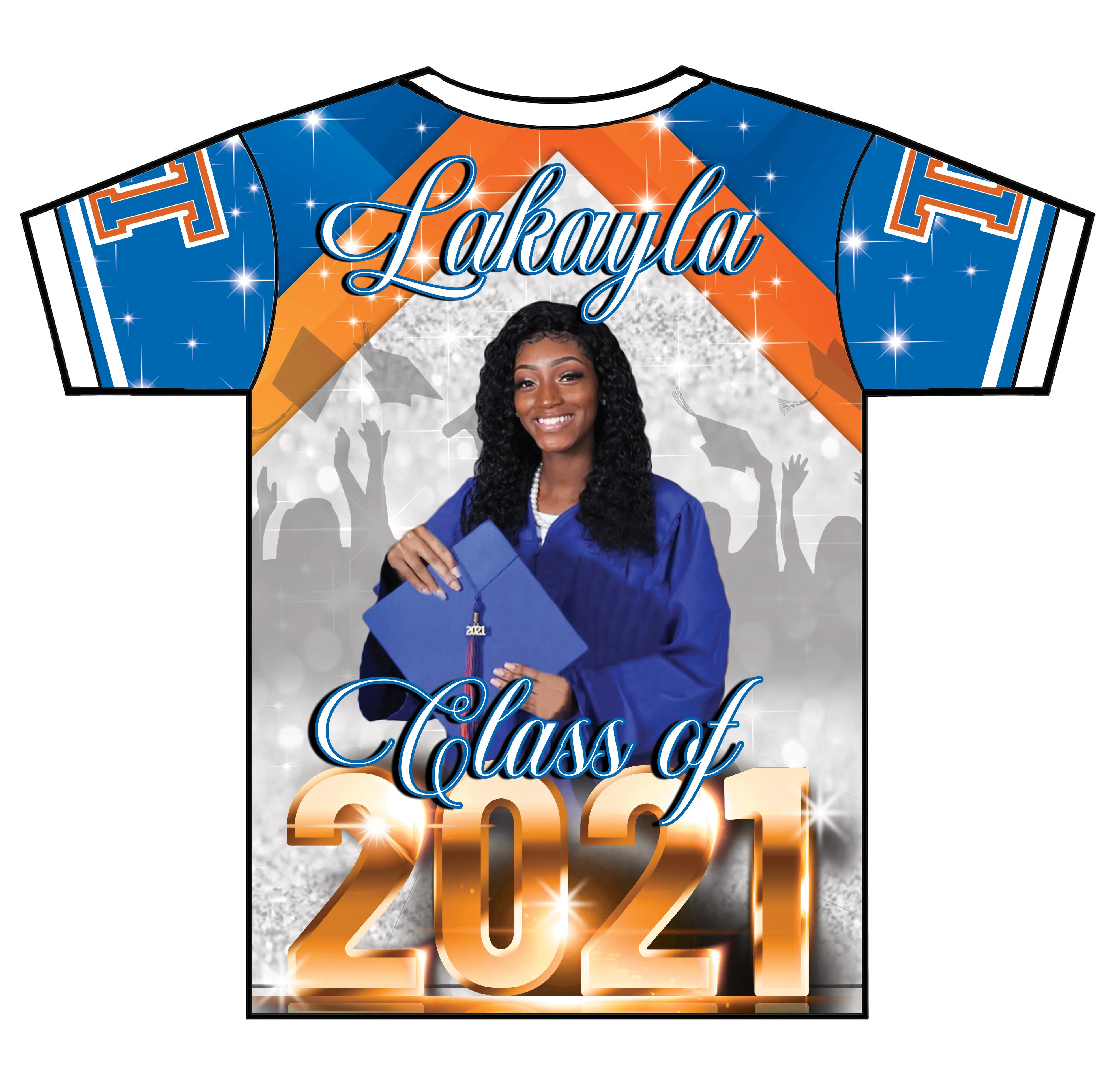 "Lakayla" Custom Designed Graduation 3D shirt